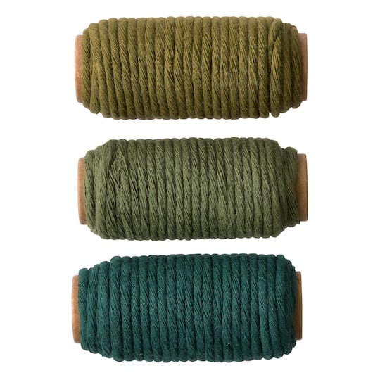 3mm Green Cotton Macram&#xE9; Cords by Bead Landing&#x2122;